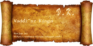 Vadász Kinga névjegykártya